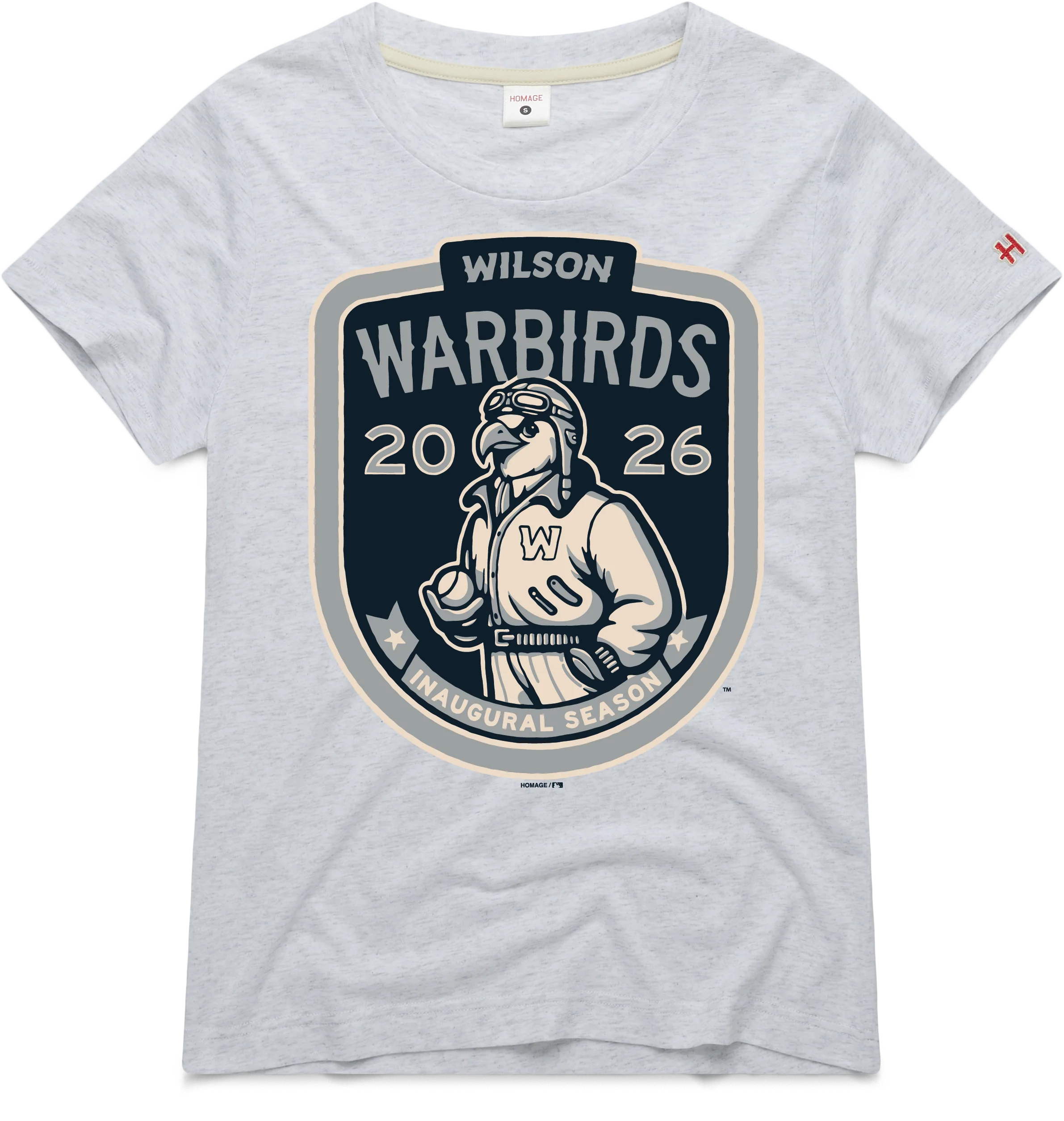 Wilson Warbirds Homage Light Grey 2026 Inaugural Season Womens T-Shirt