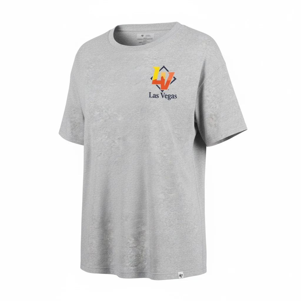Women's Las Vegas LV/Aviators Back Gray On Repeat '47 Sadie Tee