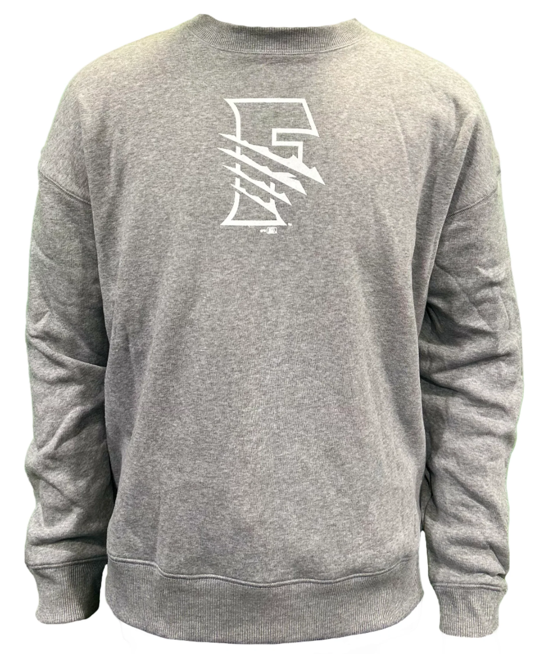 Fresno Grizzlies Women's Grey Champion Crew Neck Sweater