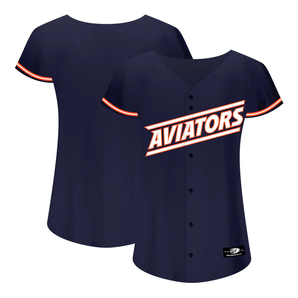 Women's OT Sports Alternate Aviators Navy Replica Jersey