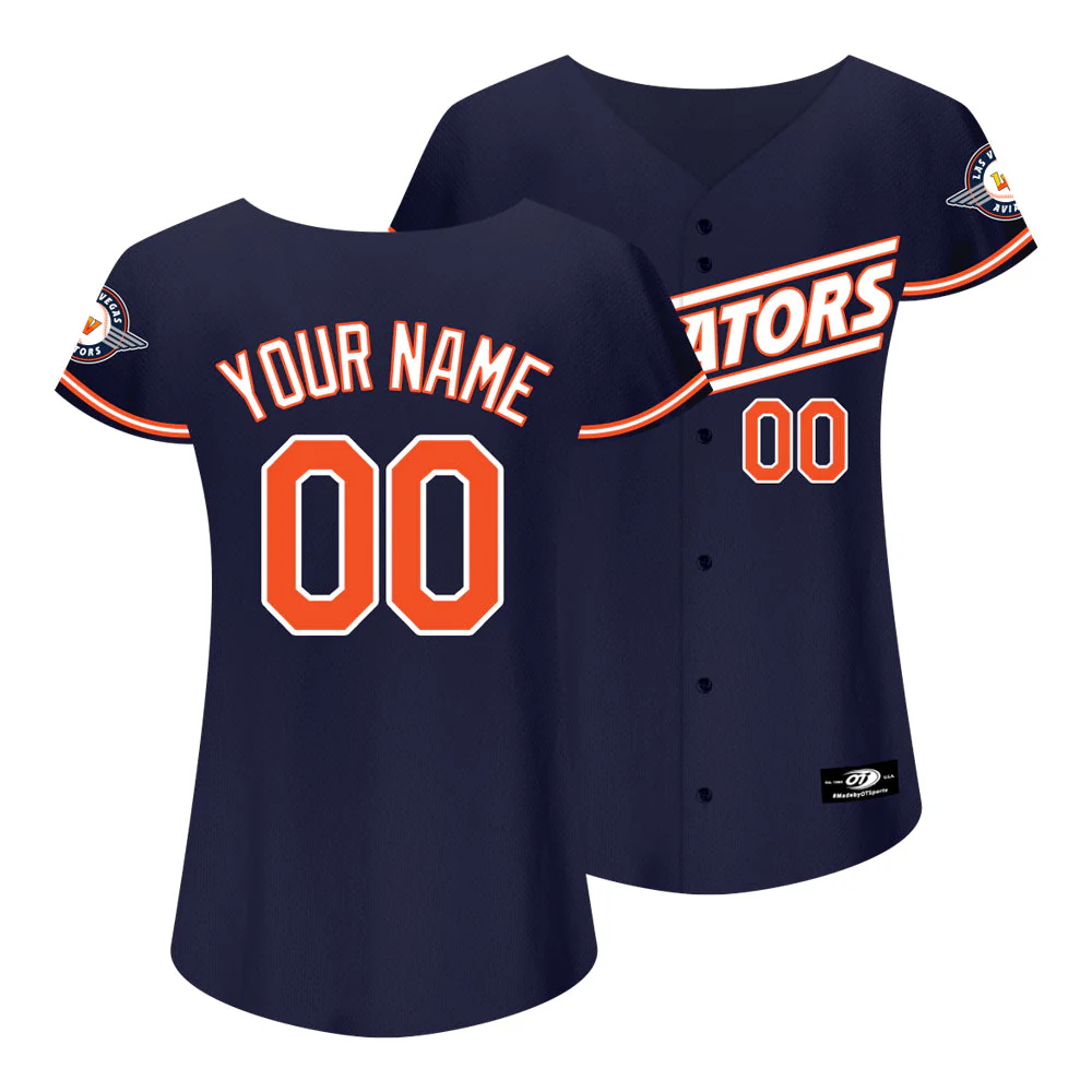Women's OT Sports Alternate Aviators Navy Replica Jersey - Image 2