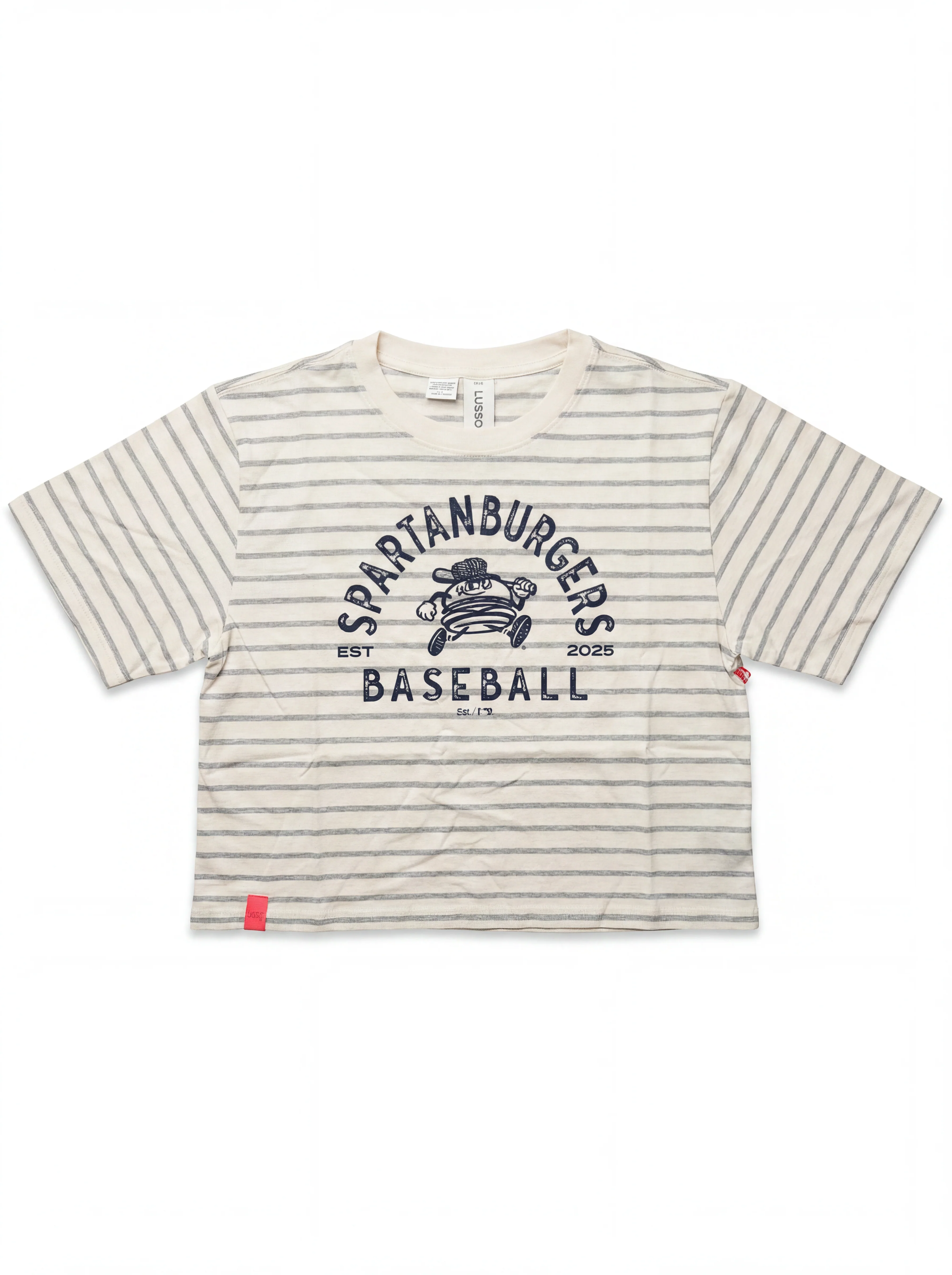 Women's Lusso Natalia Stiped Boxy Tee