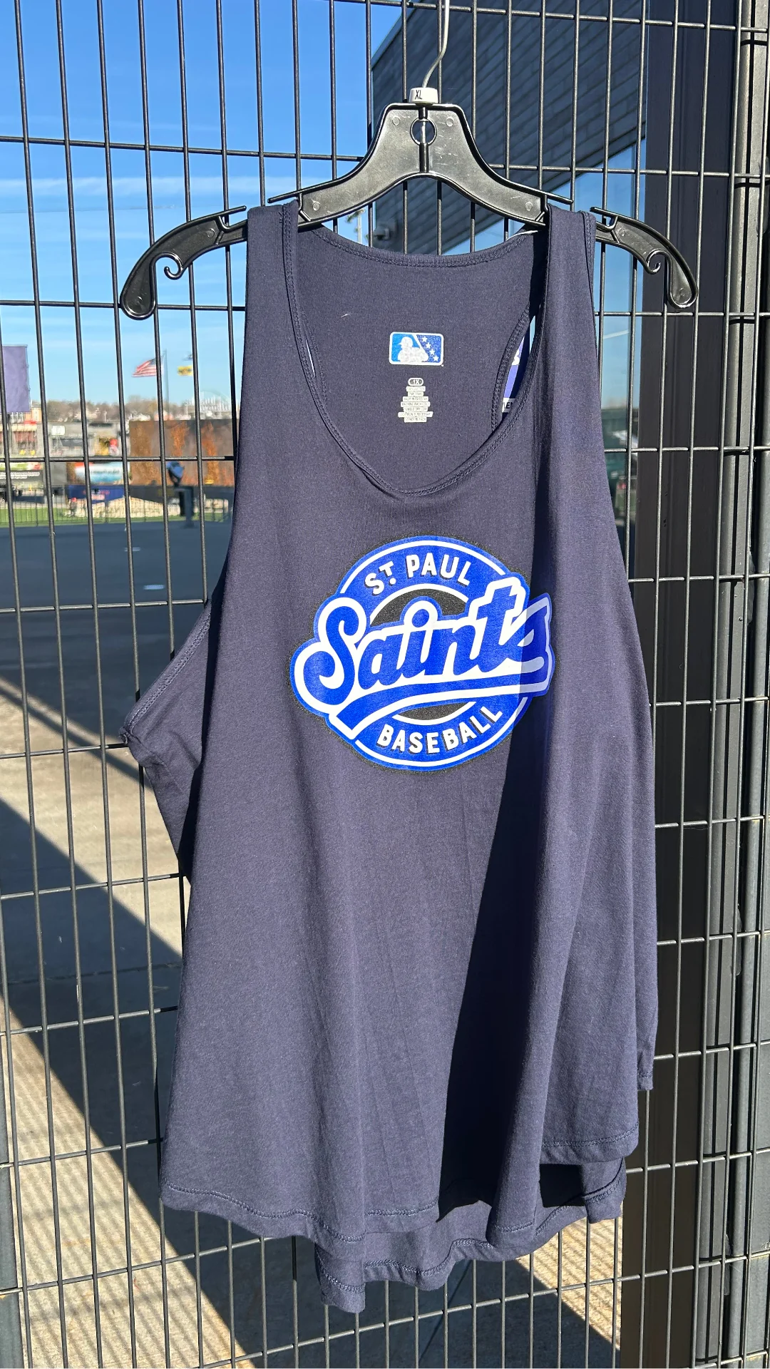 St. Paul Saints Women's Plus Size Navy Flowy Tank Top