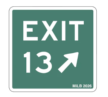 Worcester Kelley Squares Wincraft Domestic Acrylic Pin Exit 13