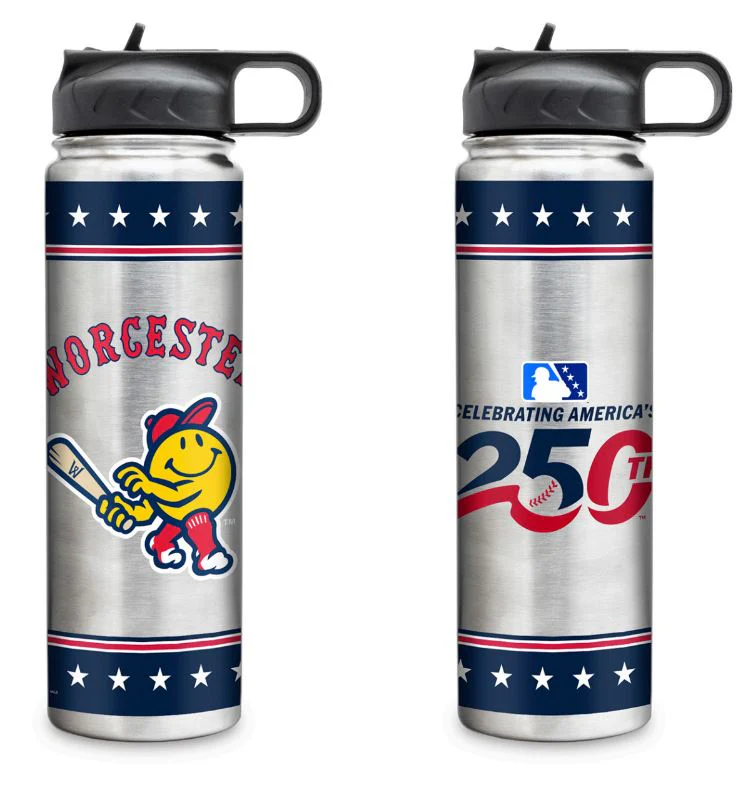 Worcester Red Sox 250TH Anniversary Stainless Steel Water Bottle