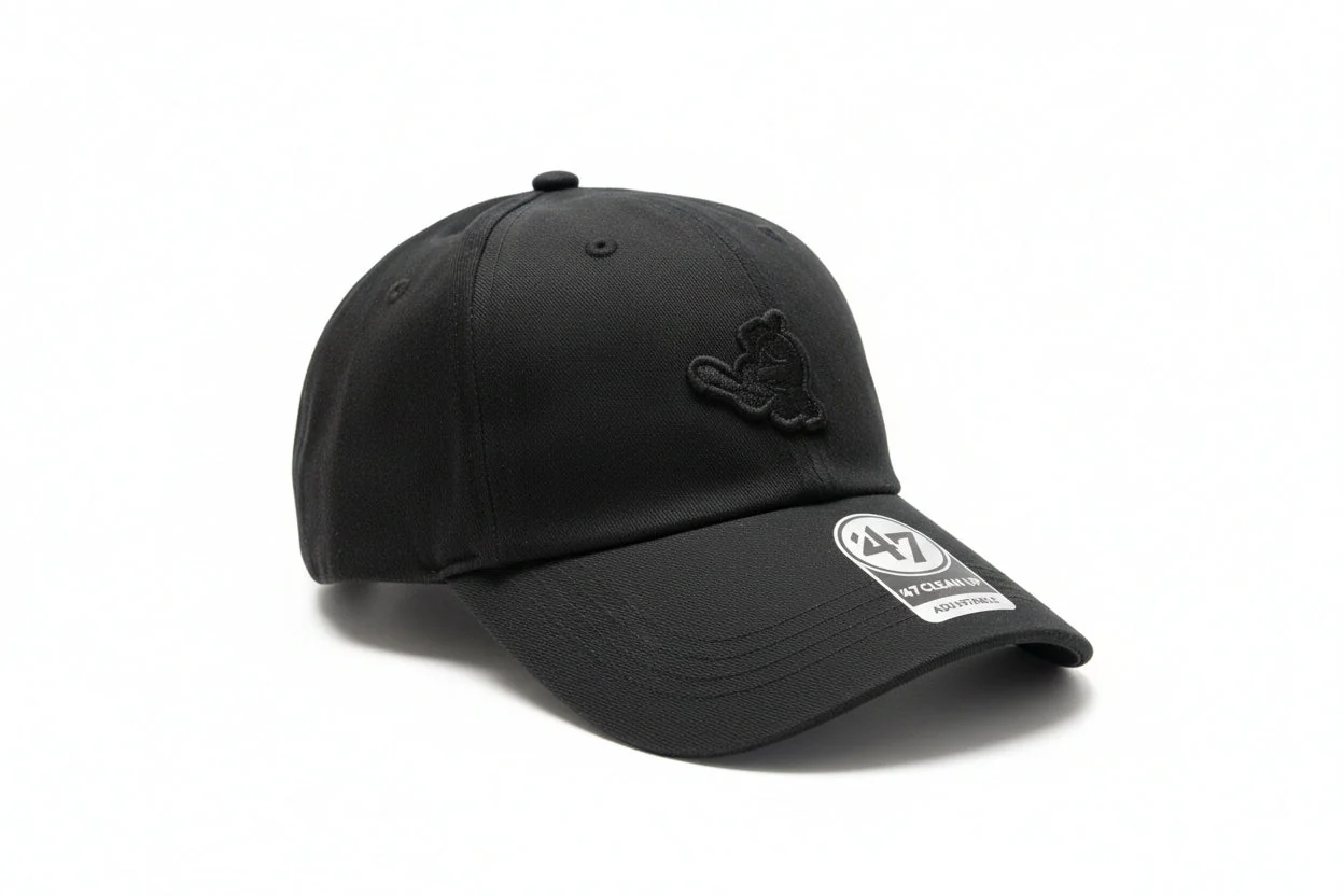 Worcester Red Sox 47 Brand Black Smiley Contemporary TT Clean Up