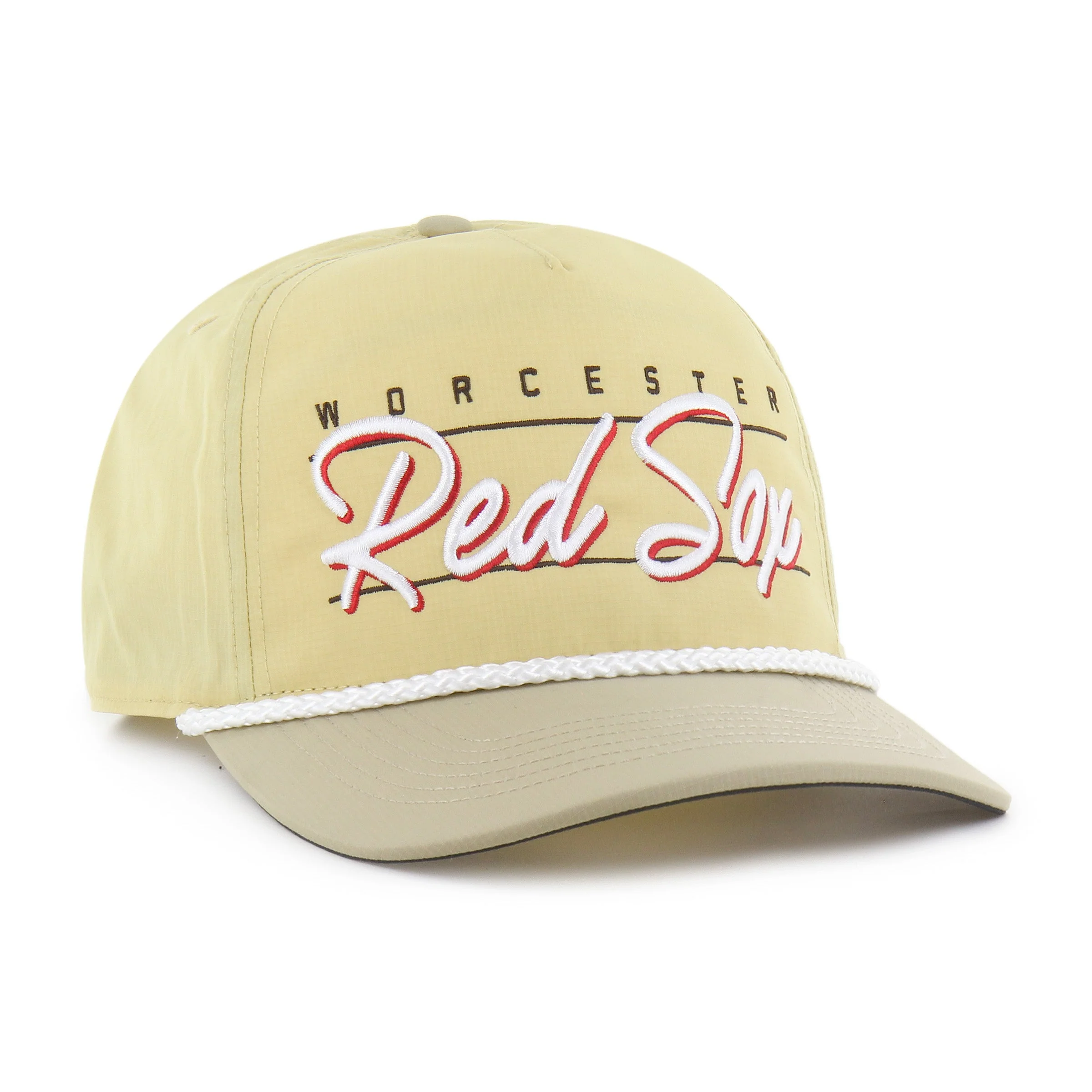 Worcester Red Sox 47 Brand Khaki/Gold Condor TT Hitch