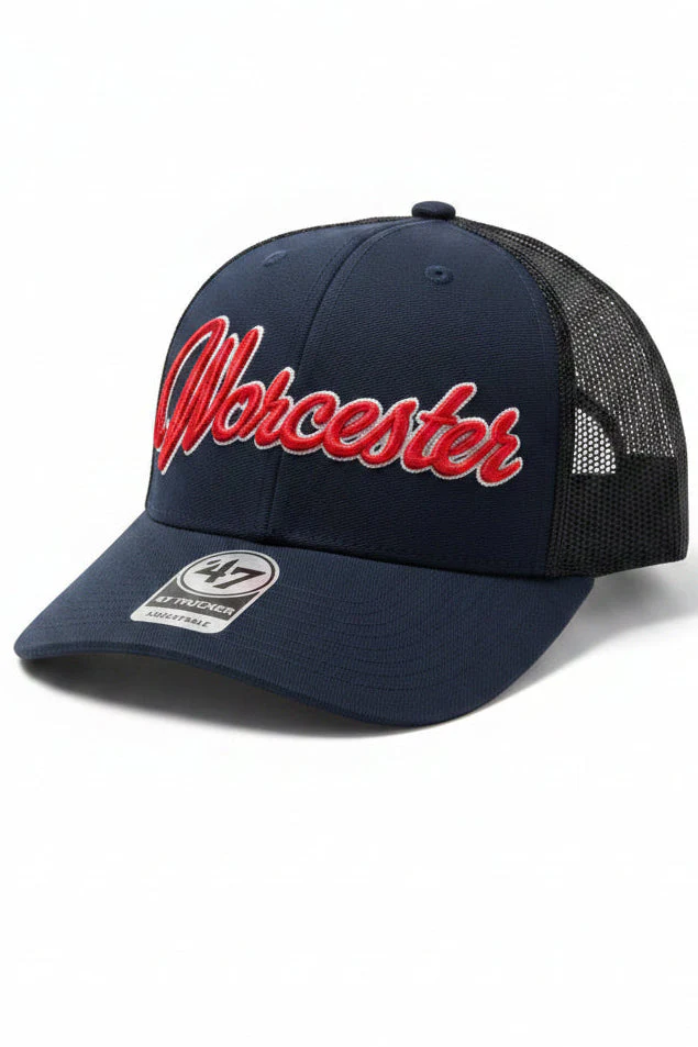Worcester Red Sox 47 Brand Navy Overhand Trucker