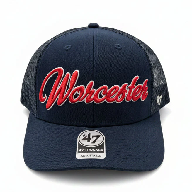 Worcester Red Sox 47 Brand Navy Overhand Trucker - Image 2