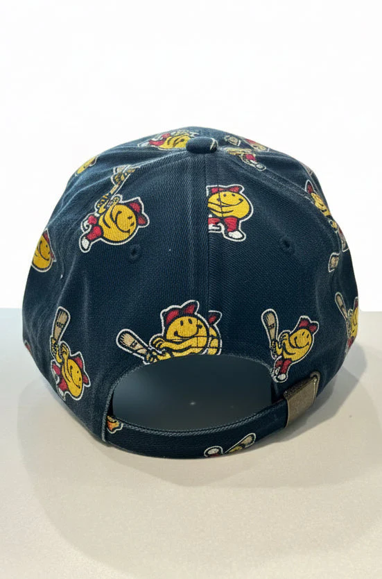 Worcester Red Sox 47 Brand Navy Smiley Youth Printfetti Clean Up - Image 3