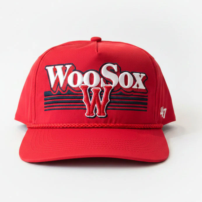 WORCESTER RED SOX 47 BRAND RED SCRIPT FADE NYLON HITCH - Image 2