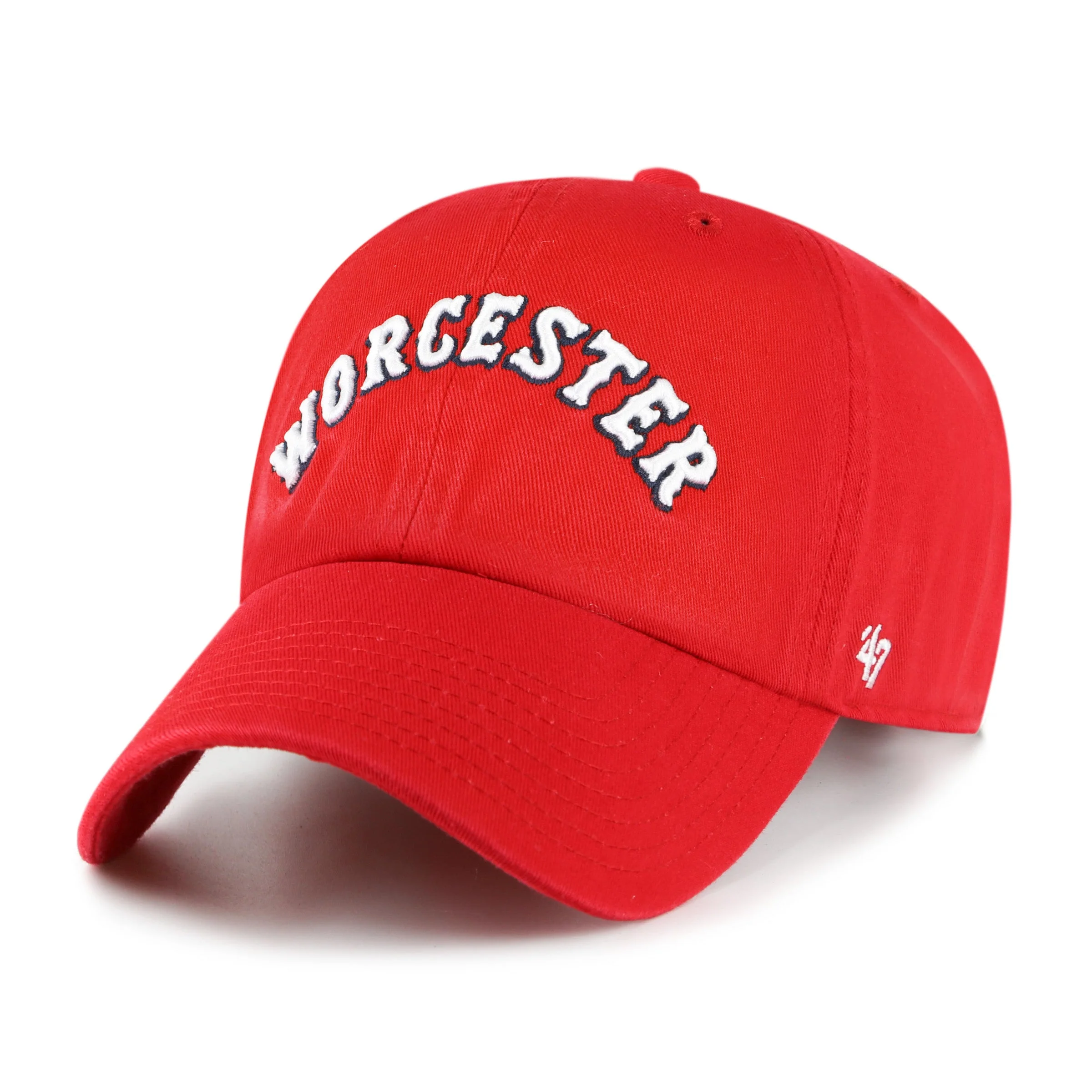 Worcester Red Sox 47 Brand Red Worcester Script Clean Up - Image 2
