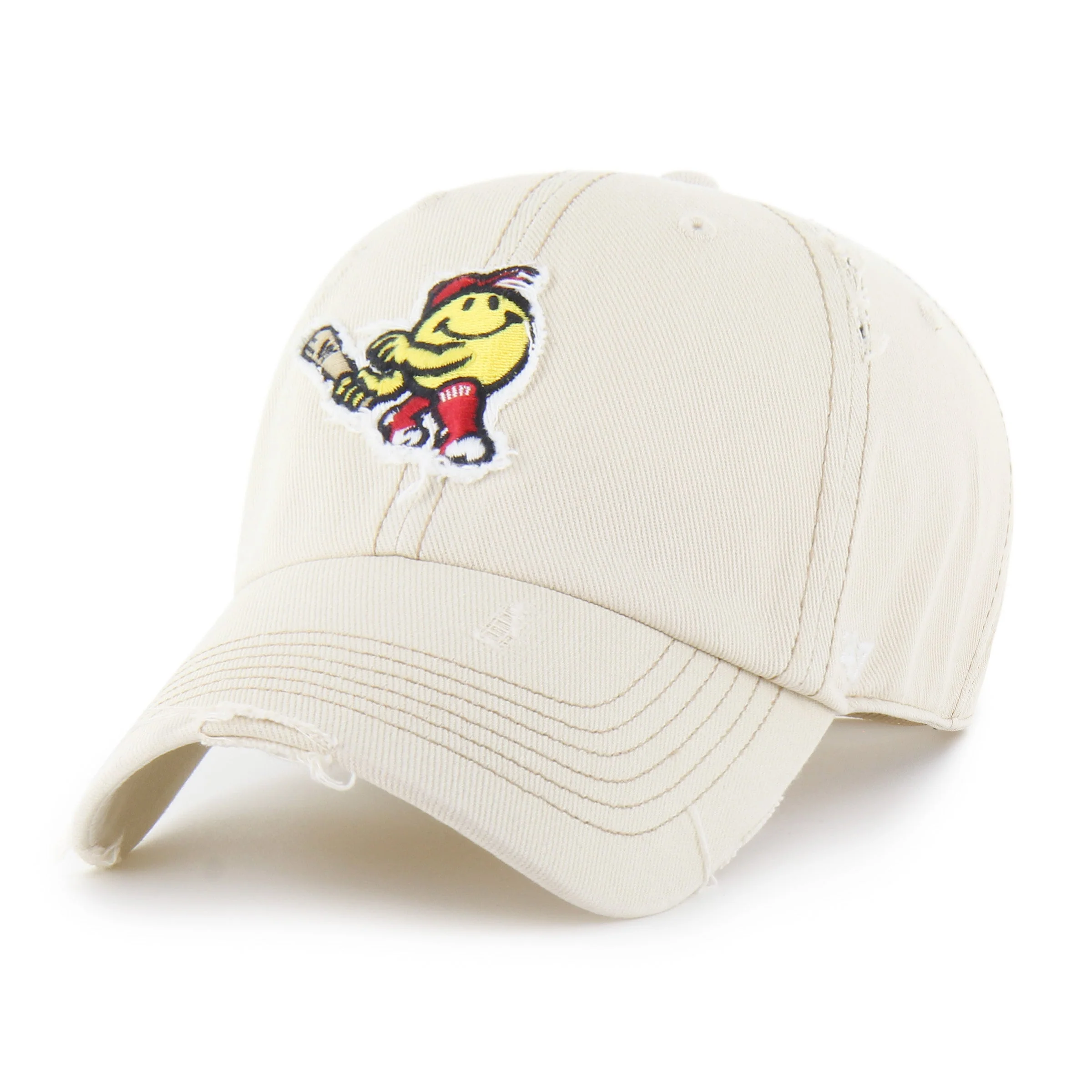 Worcester Red Sox 47 Brand Tan Smiley Weathered Clean Up