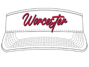 Worcester Red Sox 47 Brand White Melbourne Visor