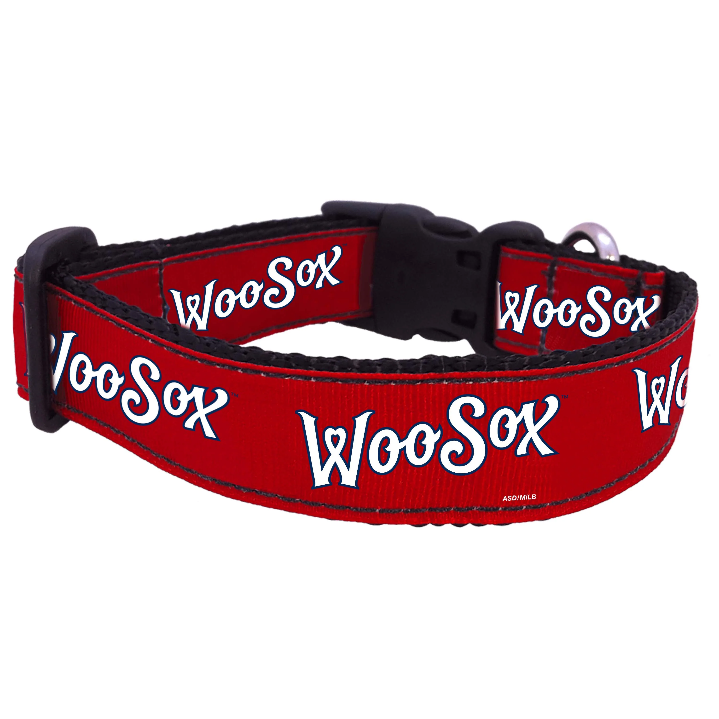 WORCESTER RED SOX ALL STAR DOGS RED WOOSOX DOG COLLAR
