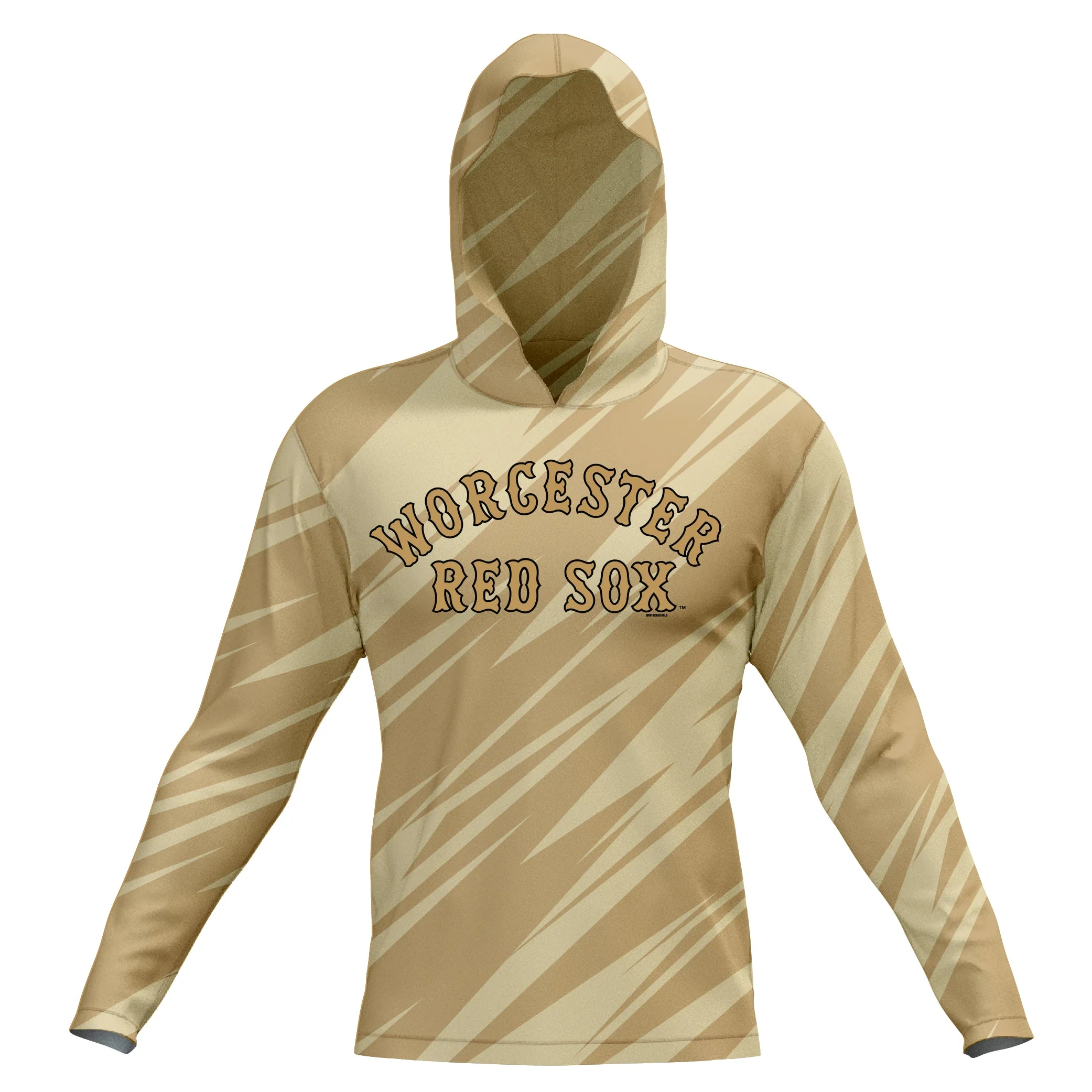 Worcester Red Sox Bimm Ridder Adult Sublimated Hooded L/S Tee Neutrals