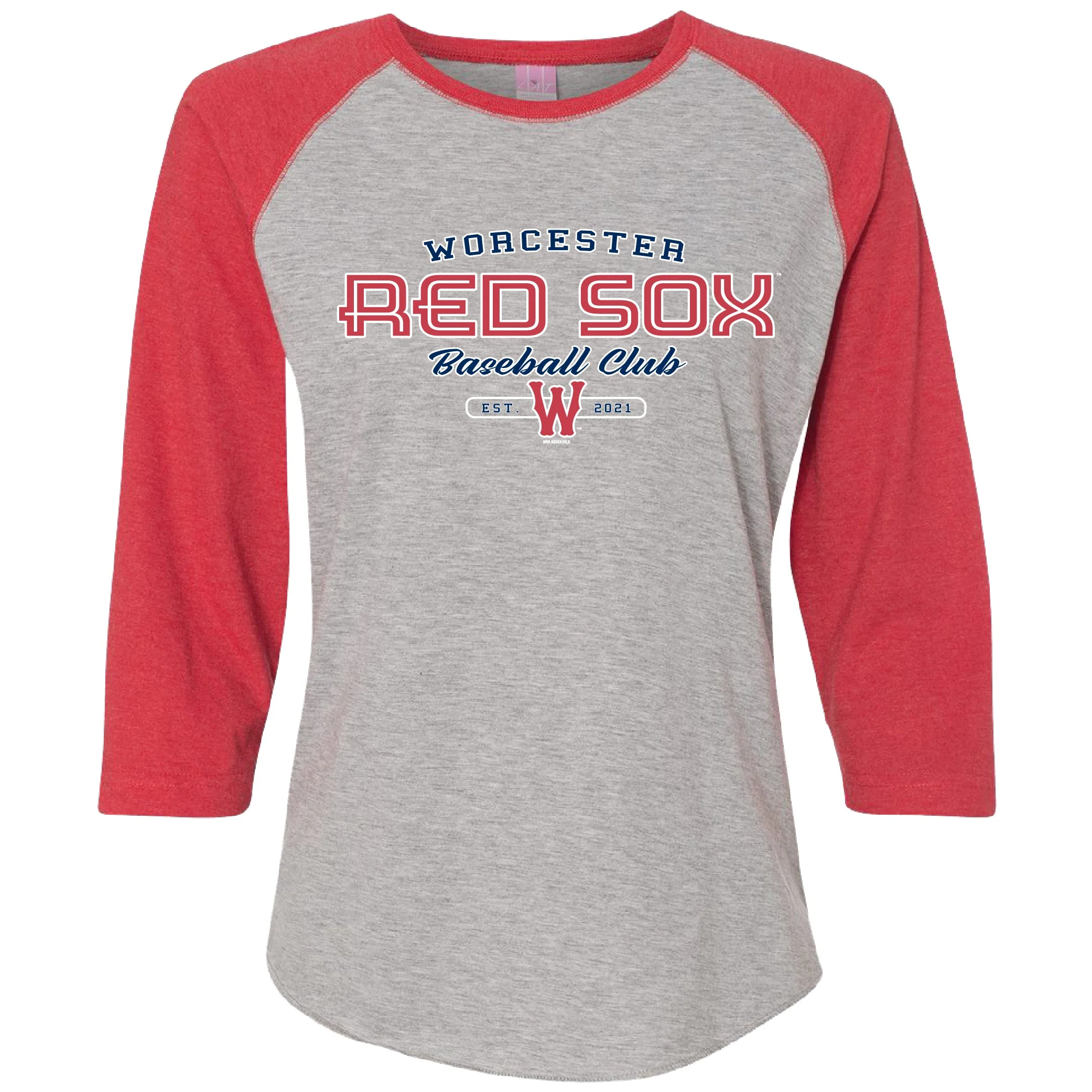 Worcester Red Sox Bimm Ridder Ladies Aftersun 3/4 Sleeve Raglan