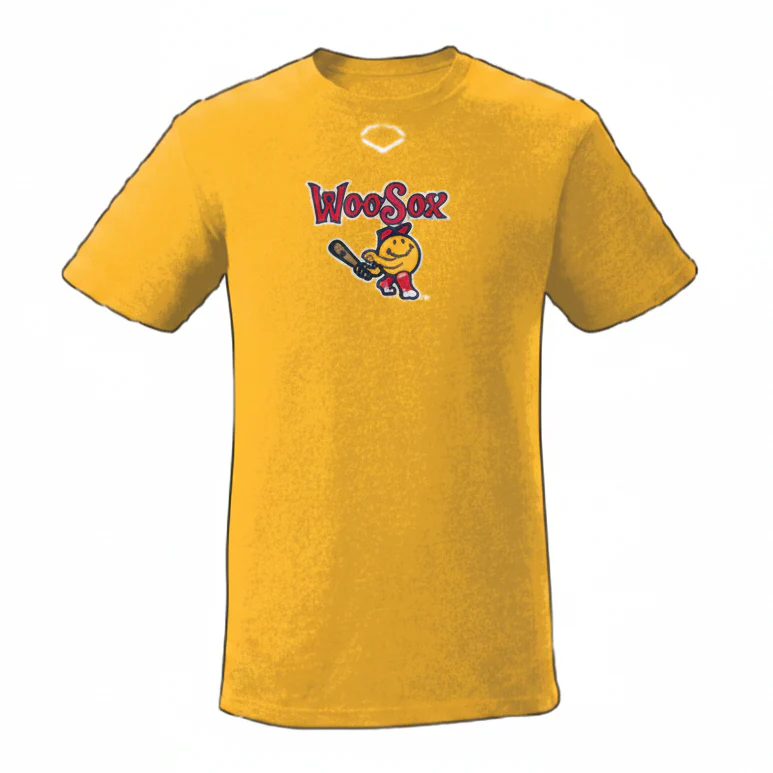 WORCESTER RED SOX EVO GOLD YTH HEATHER SS TEE