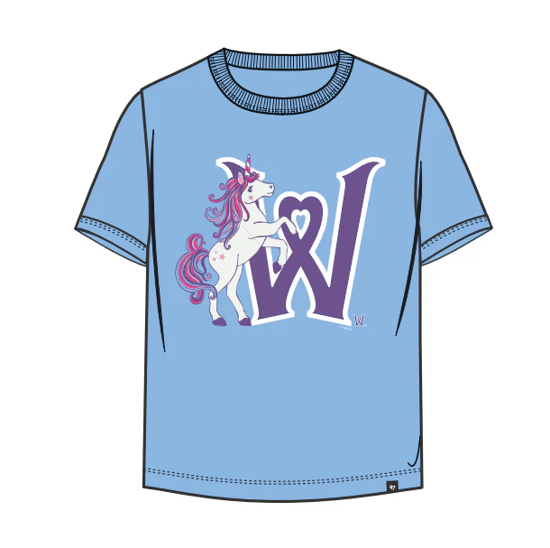 Worcester Red Sox 47 Brand Kids Unicorn Franklin Tee