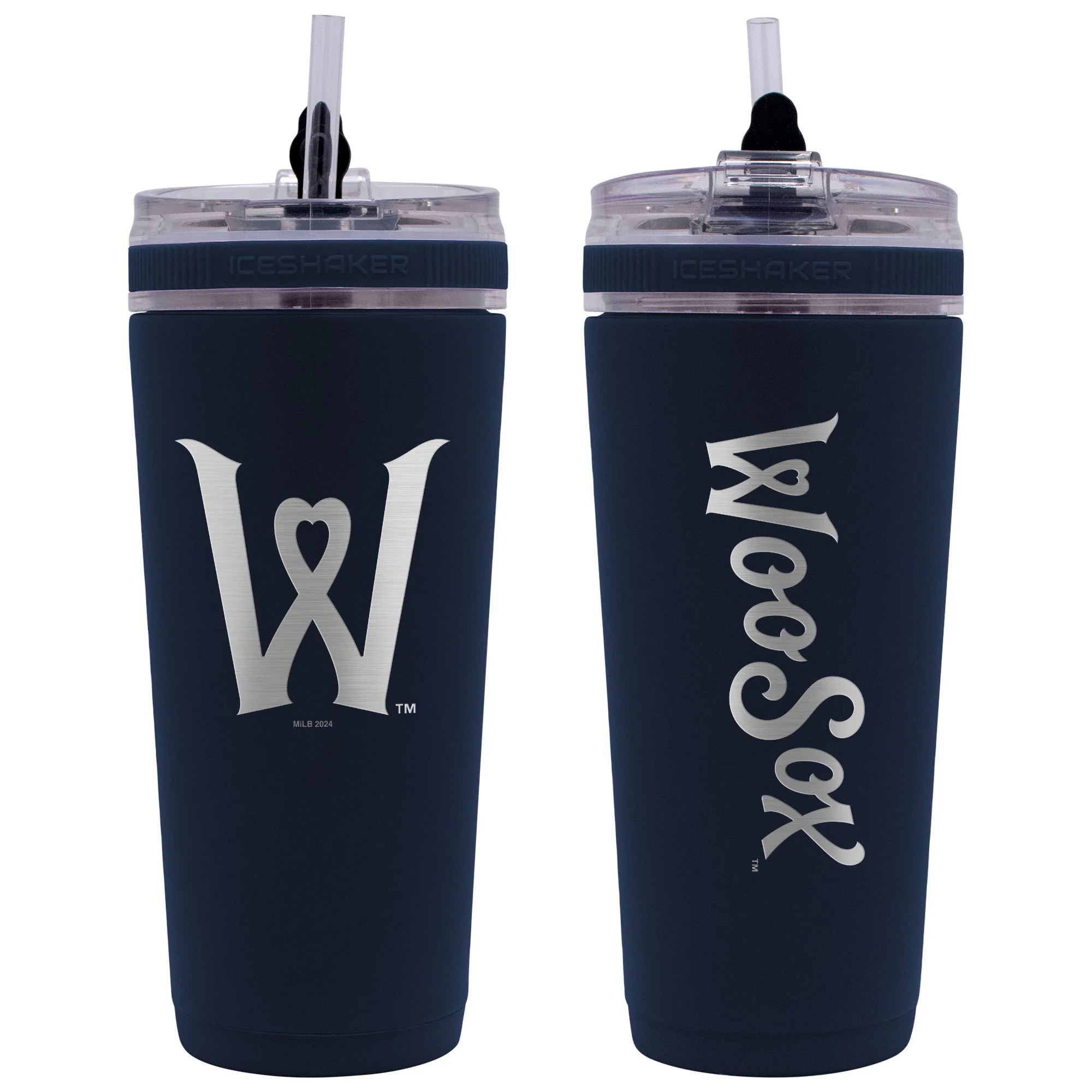 Worcester Red Sox Navy WinCraft Solid Engraved 26 Oz Flex Bottle