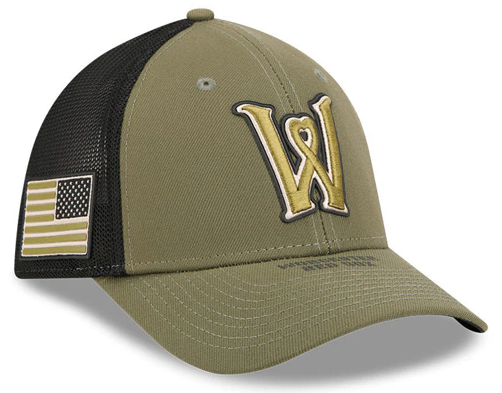 WORCESTER RED SOX NEW ERA GREEN ARMED FORCES 39THIRTY