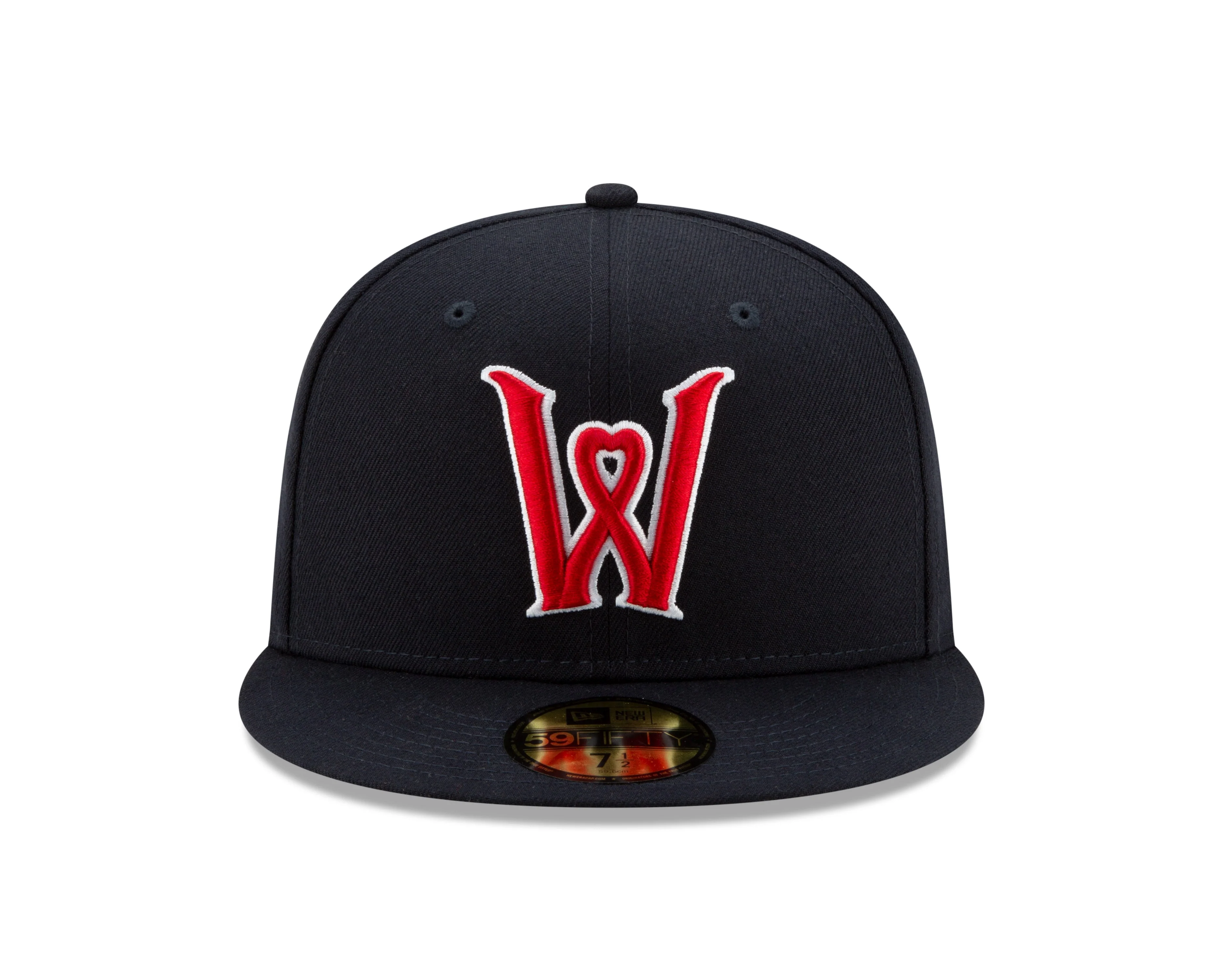 Worcester Red Sox New Era Kids Navy Heart W On-Field 59FIFTY Hat - Image 2