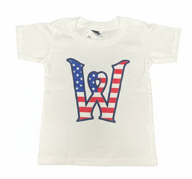 Worcester Red Sox Toddler White Heart W Flag Tee