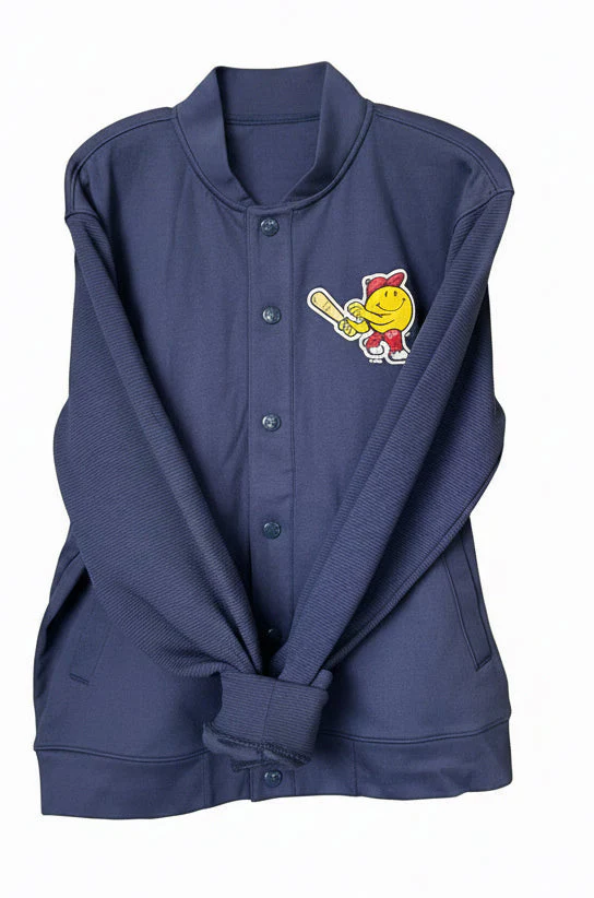 WORCESTER RED SOX UNDER ARMOUR BLUE GAMEDAY DOUBLEKNIT BOMBER JACKET