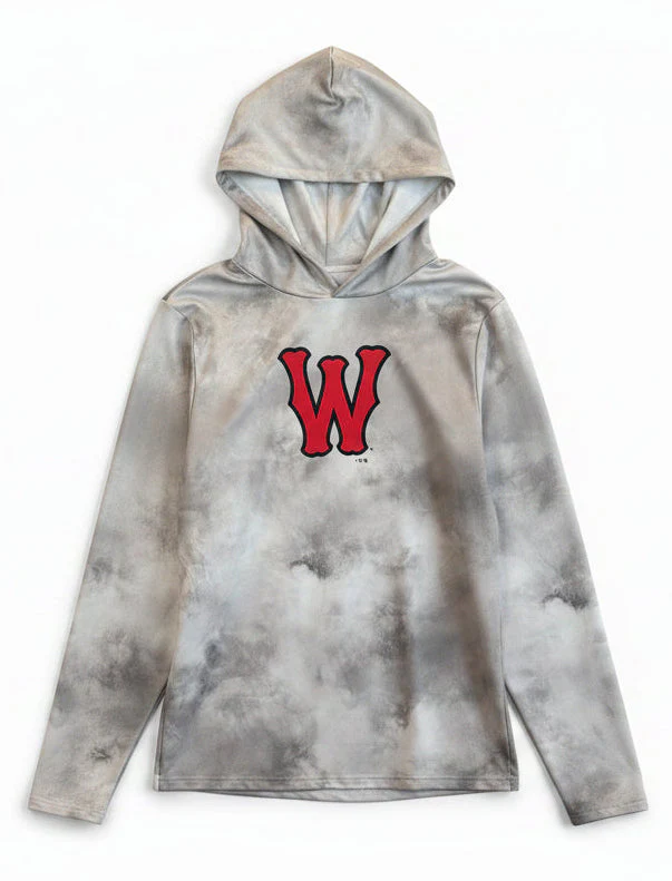 Worcester Red Sox Under Armour White Gameday Armourfuse L/S Hoodie