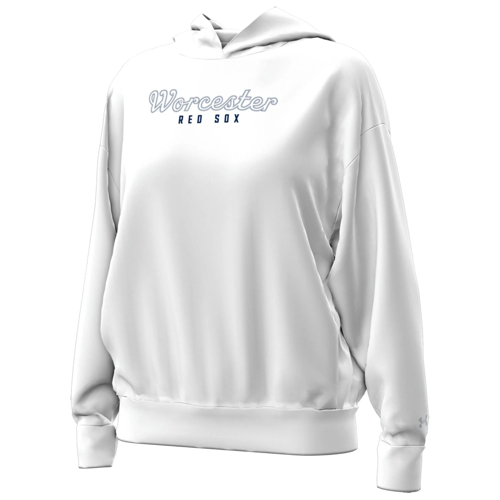Worcester Red Sox Under Armour White Women's Icon Fleece Hood