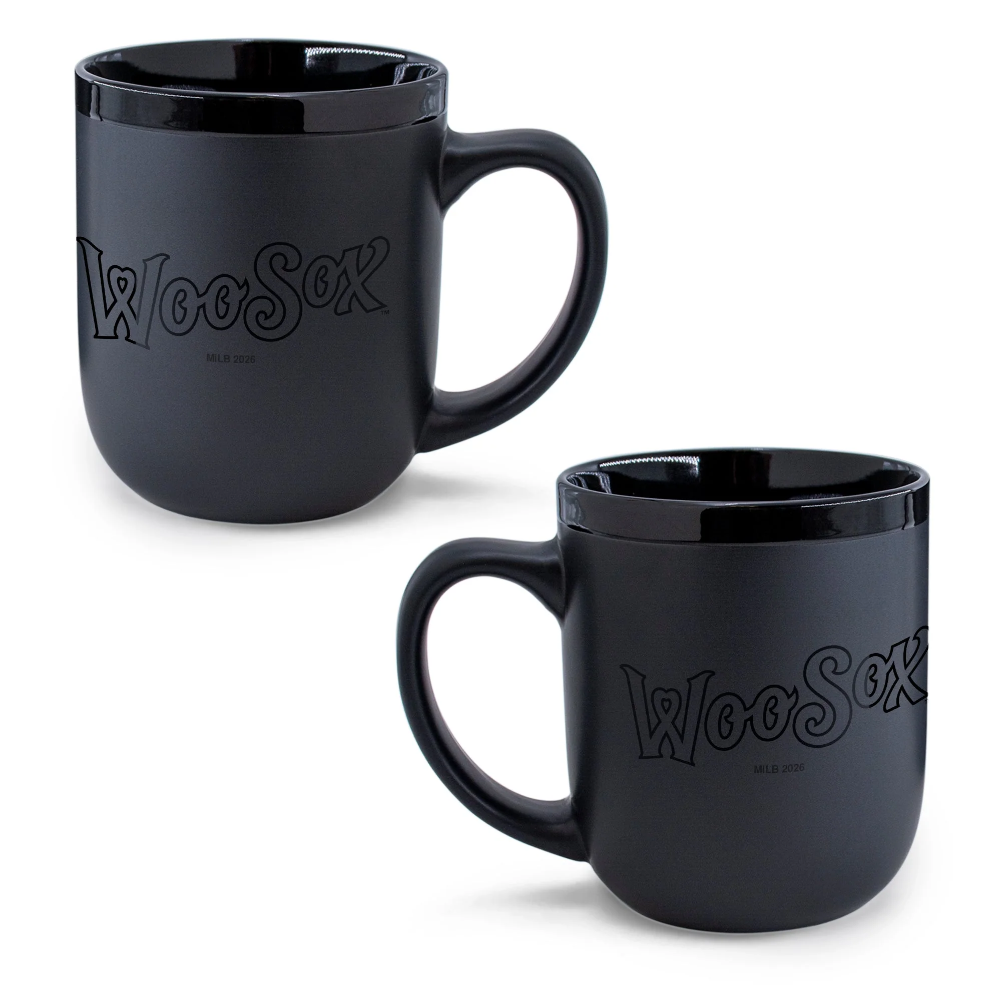 Worcester Red Sox Wincraft Black Wordmark Coffee Mug