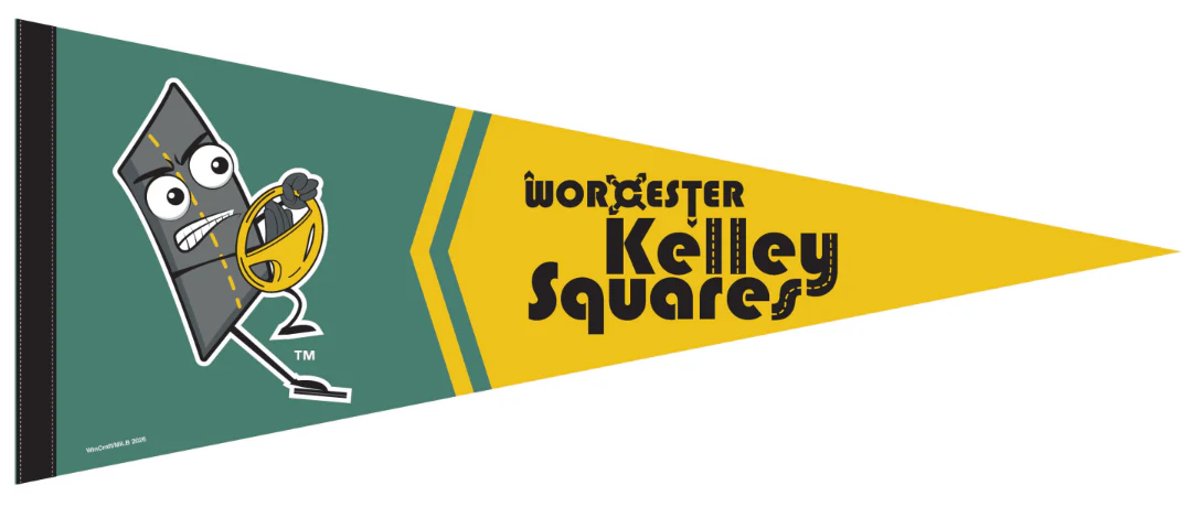 Worcester Kelley Squares Wincraft Premium Pennant