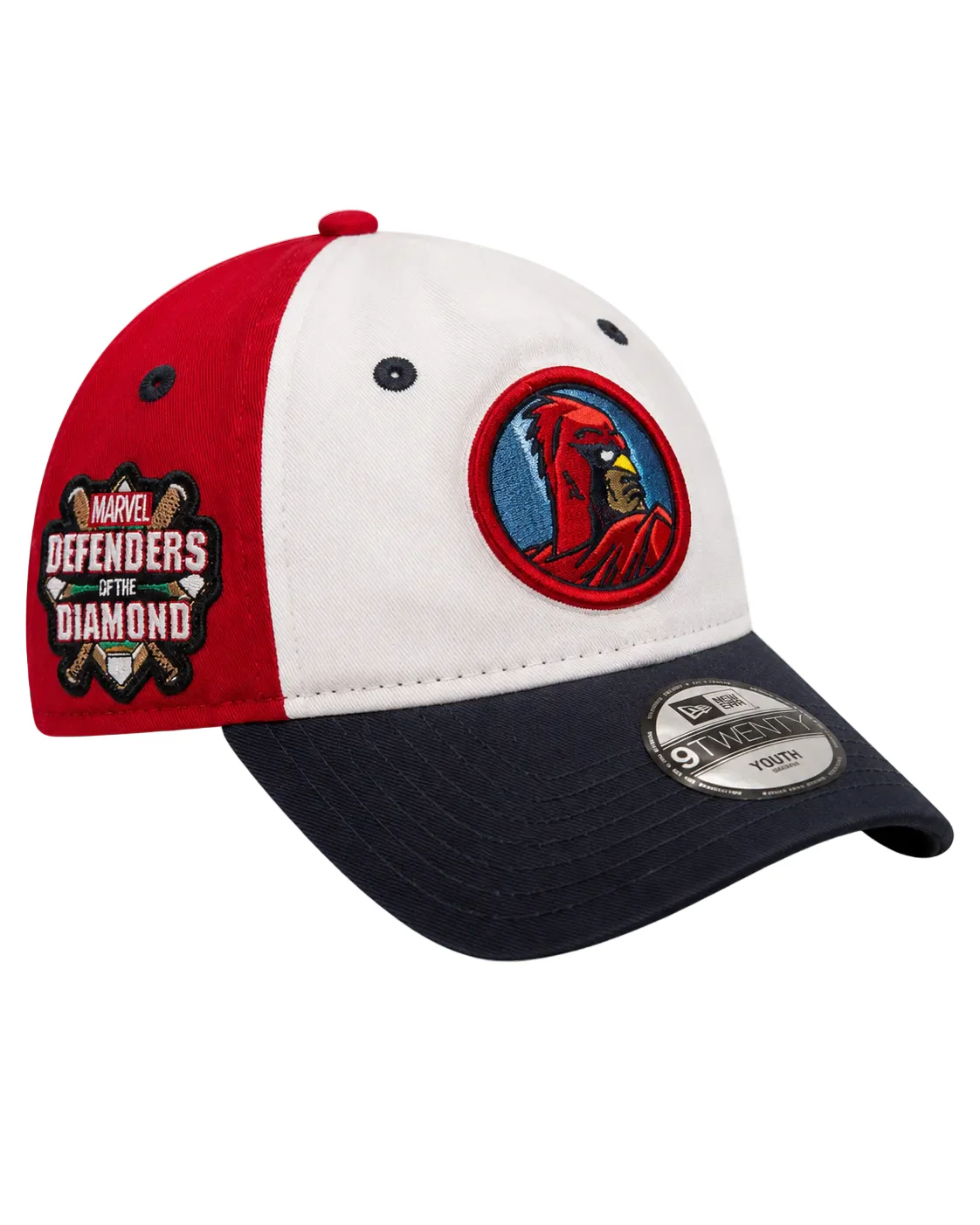 x Marvel New Era 9Twenty Adjustable Red/White/Navy Youth Cap - Image 2