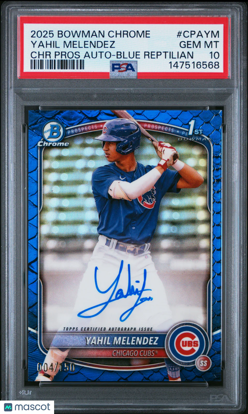 Yahil Melendez 2025 Bowman Chrome Autographs #CPA