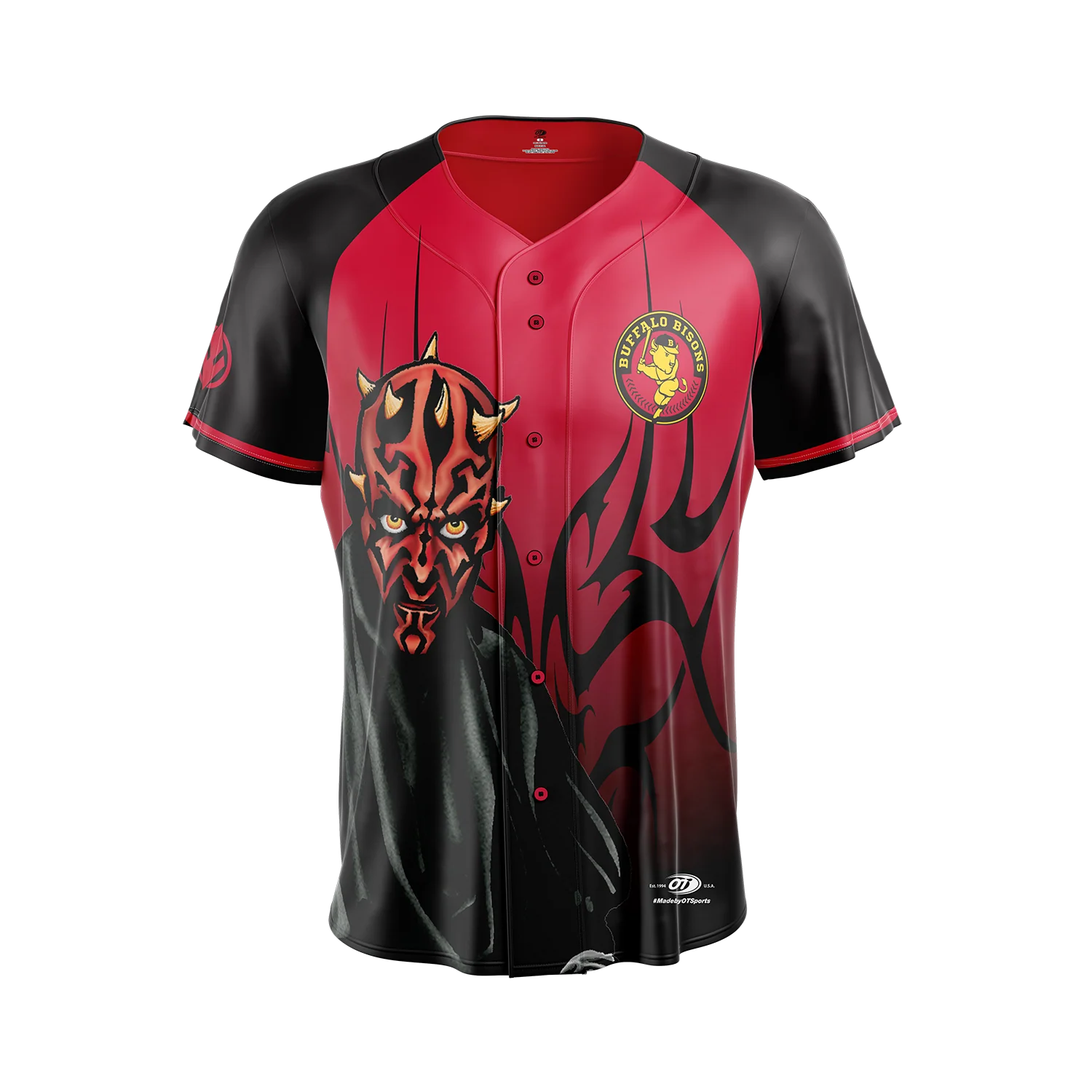 Youth Buffalo Bisons Star Wars Darth Maul Replica Jersey Blank