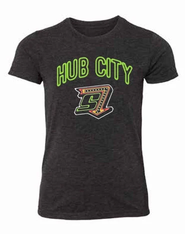Youth Dark Grey Neon Sign Tee