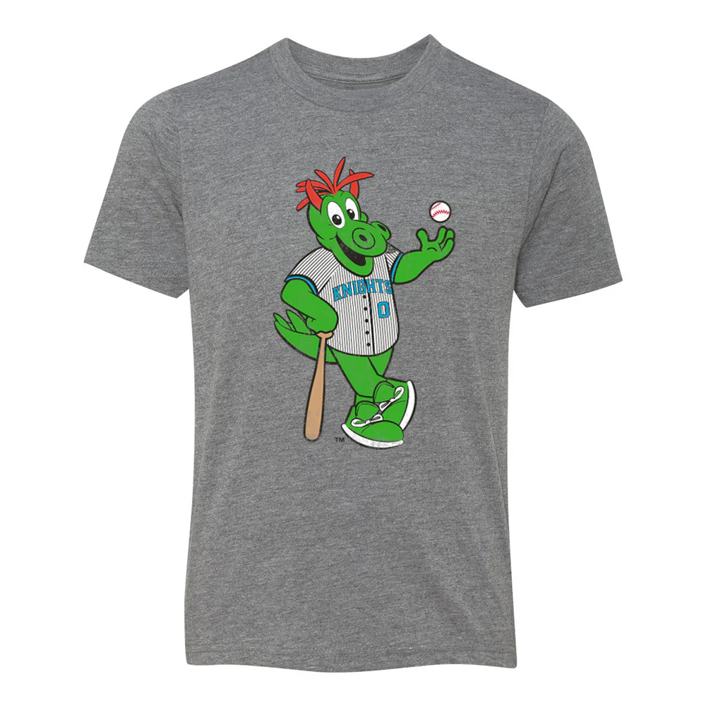 Charlotte Knights 108 Stitches Youth Mascot Short Sleeve T-Shirt