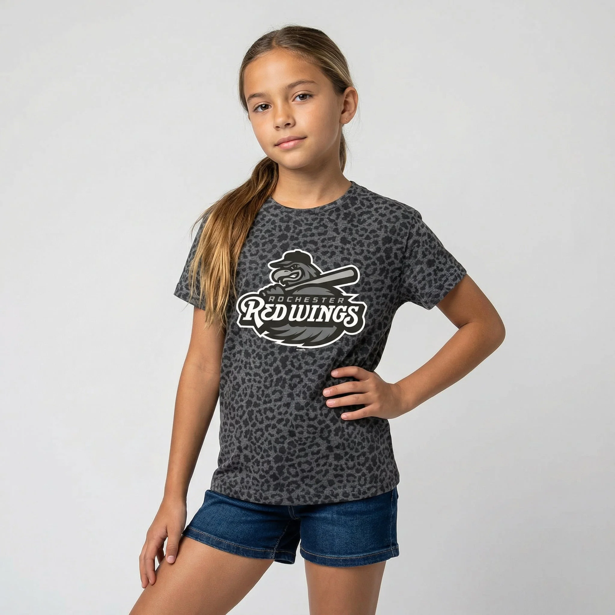Youth Leopard Print Tee - Image 2