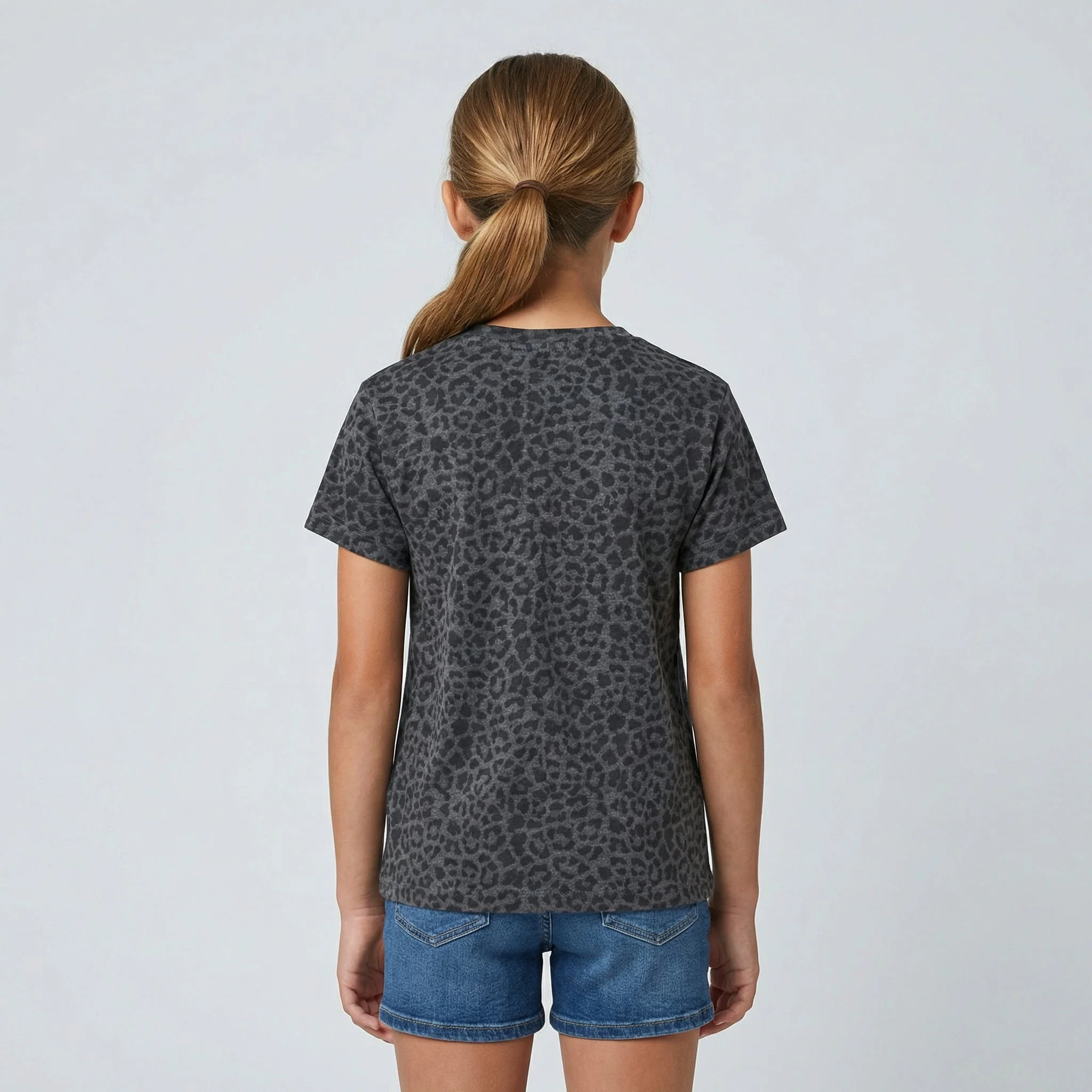 Youth Leopard Print Tee - Image 3