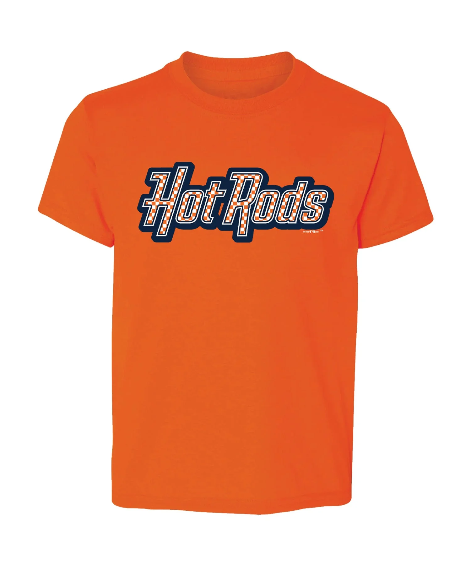 Youth Orange Checkered Tee