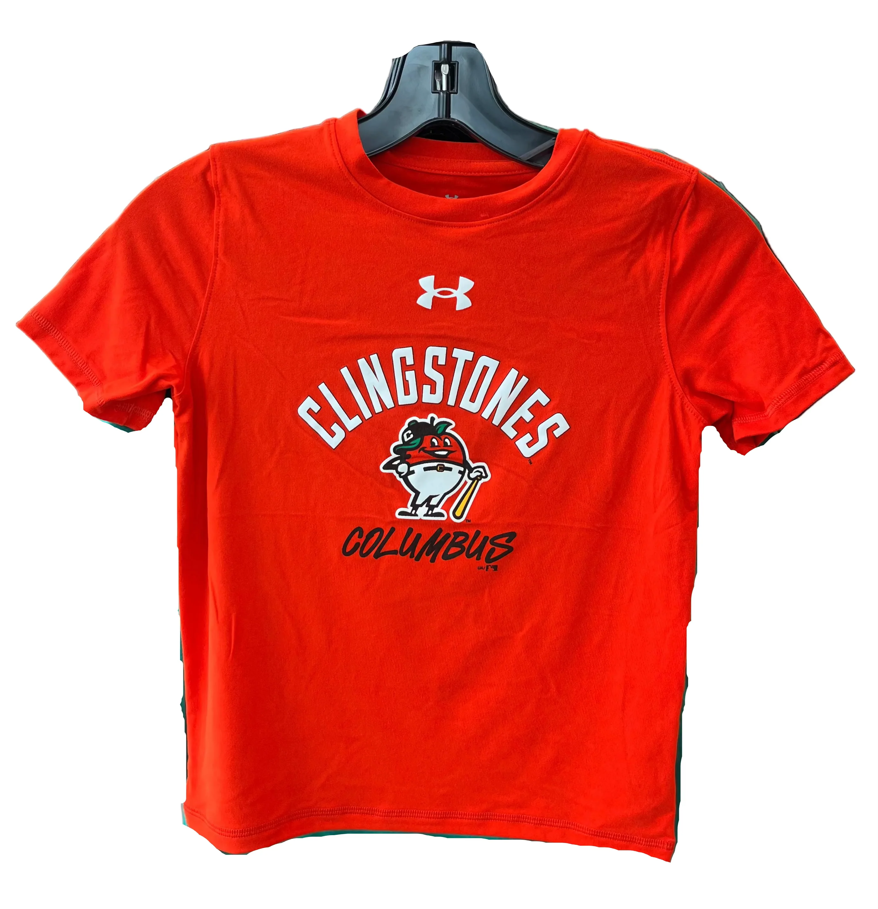 Youth Tech Stretch Short Sleeve Orange Tee - Image 2